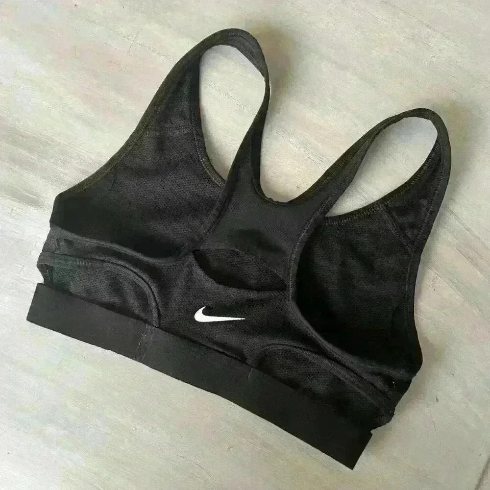 Nike Classic Compression Racerback Medium Support Sports Bra Size XS Gym Active - Picture 5 of 8